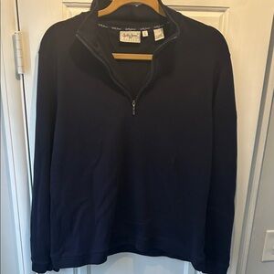 Bobby Jones Navy Blue Zip-Up Top